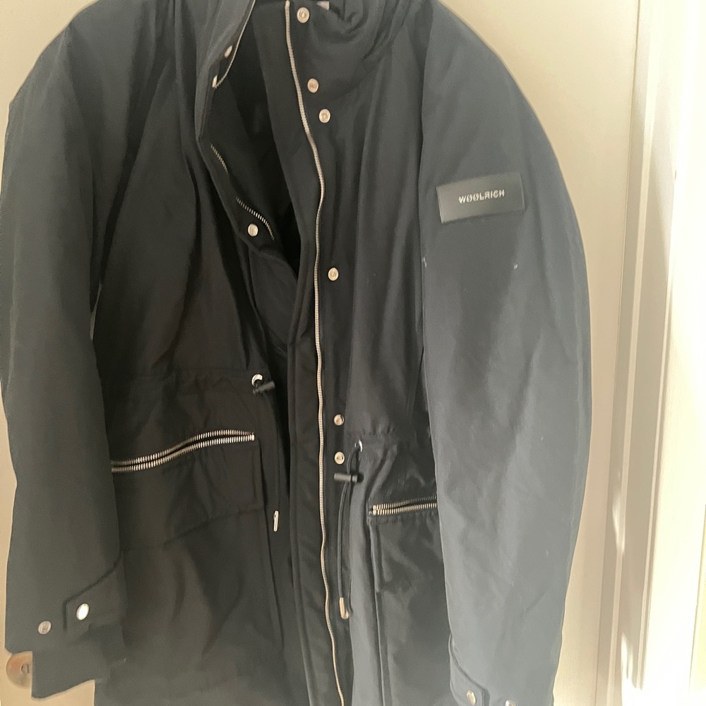 Woolrich womens navy puffer Jacket
